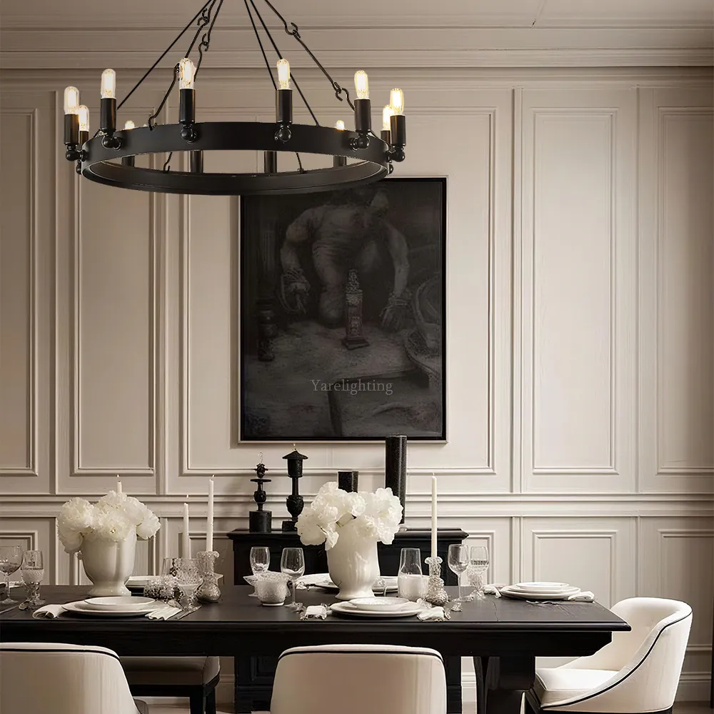 Camino Vintage Filament Round Chandelier 26“