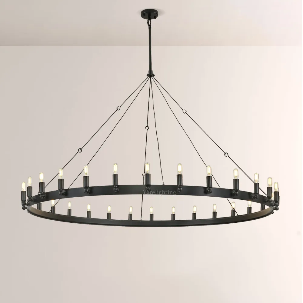 Camino Vintage Candelabra Round Chandelier 73"