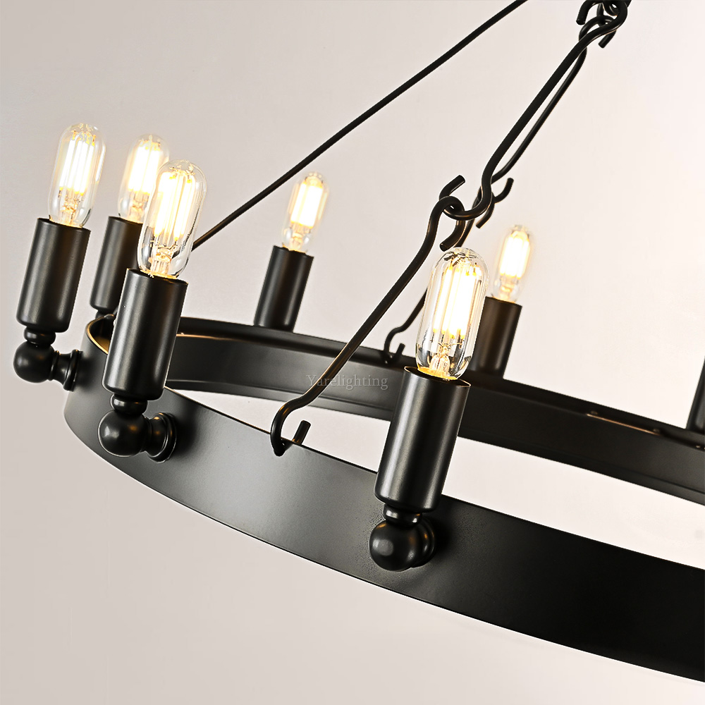 Camino Vintage Filament Round Chandelier 26“