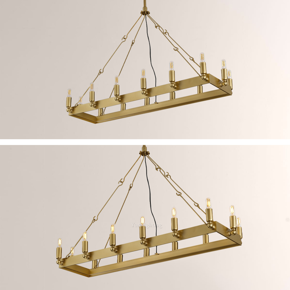 Camino Vintage Filament Rectangular Chandelier 41“