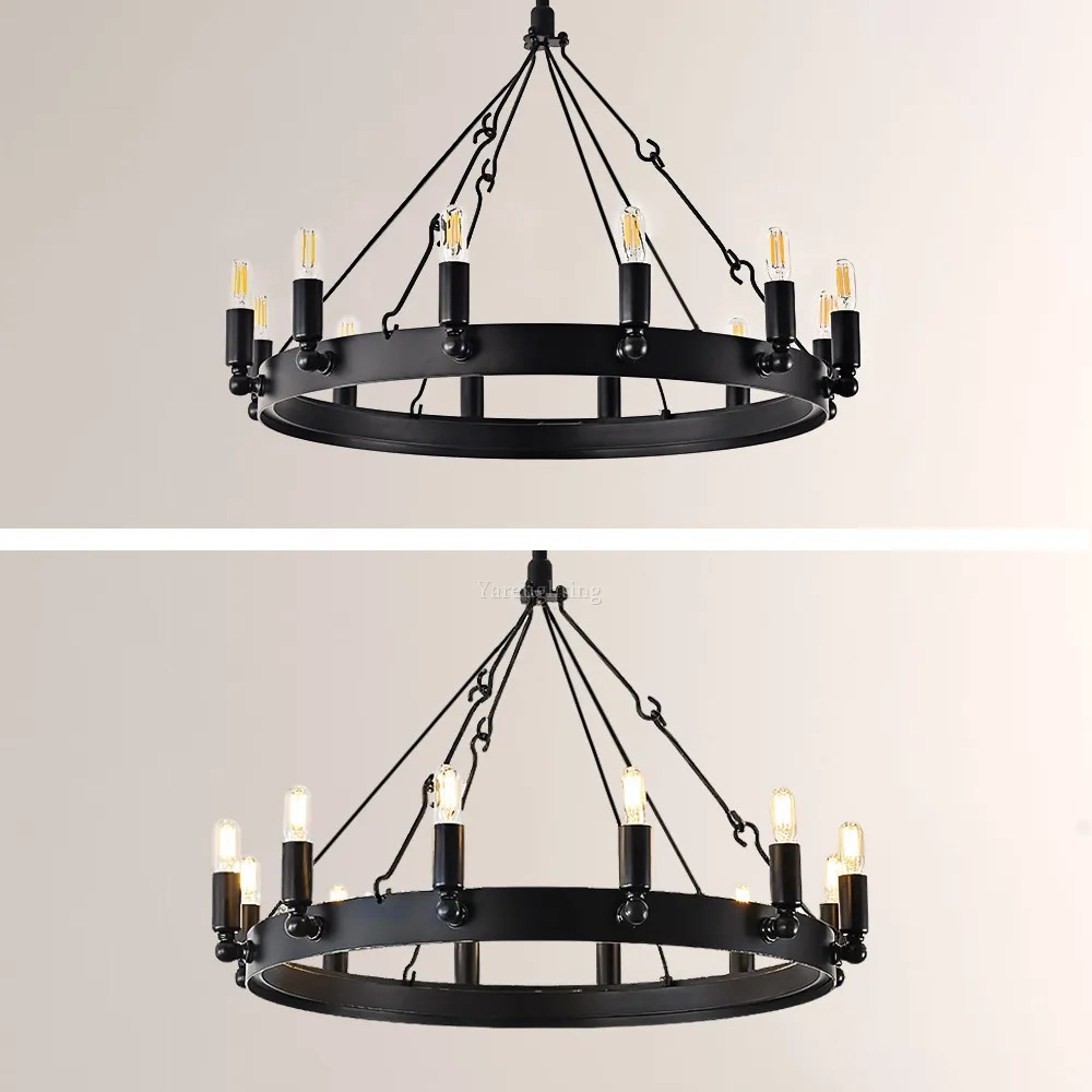 Camino Vintage Filament Round Chandelier 26“