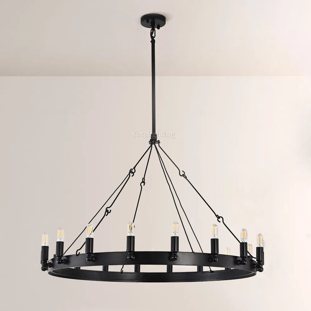 Camino Vintage Filament Round Chandelier 38“