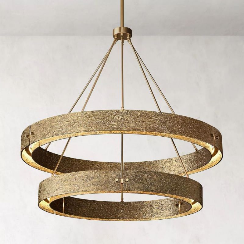 Vouvray Two-Tier Round Chandelier 36"