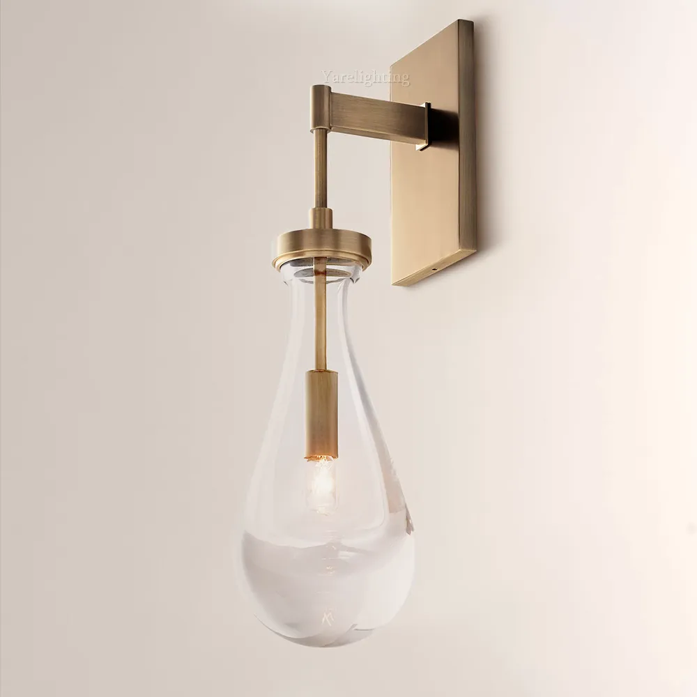 Raindrop Modern Sconce Rod,Crystal Sconce,RH RAIN,RAIN SCONCE ROD