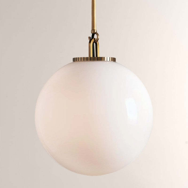 Wescott Globe Pendant with Rod, Clear Glass Ceiling Light