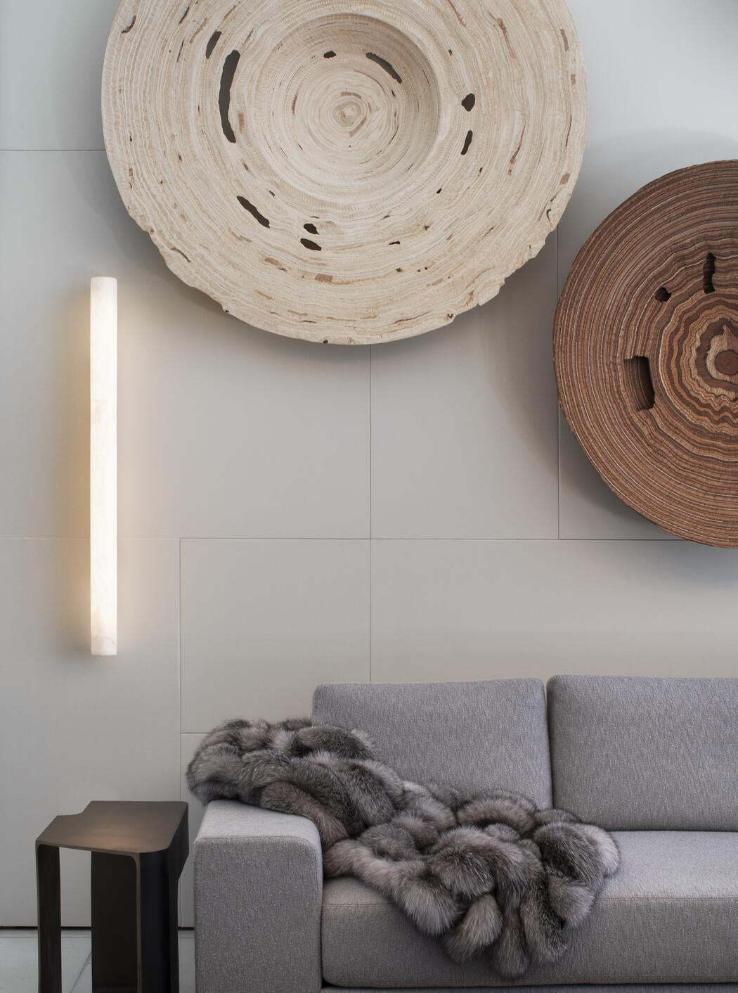 Venus Modern Linear Alabaster Wall Sconce 3"4.7"