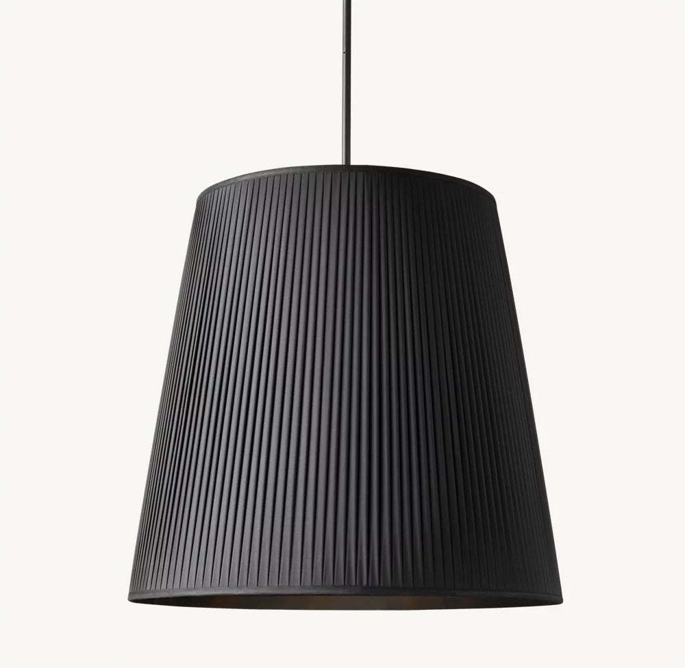 Reed Pleated Barrel Pendant Light