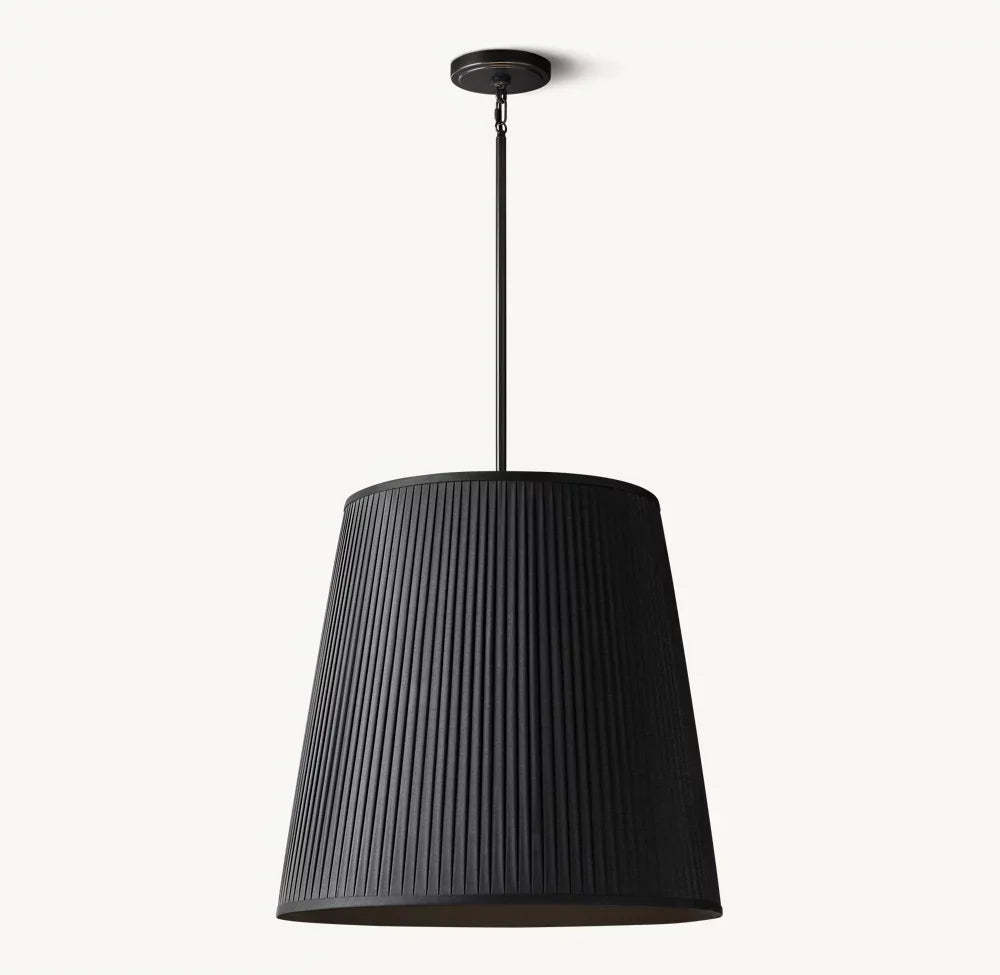 Reed Pleated Barrel Pendant Light