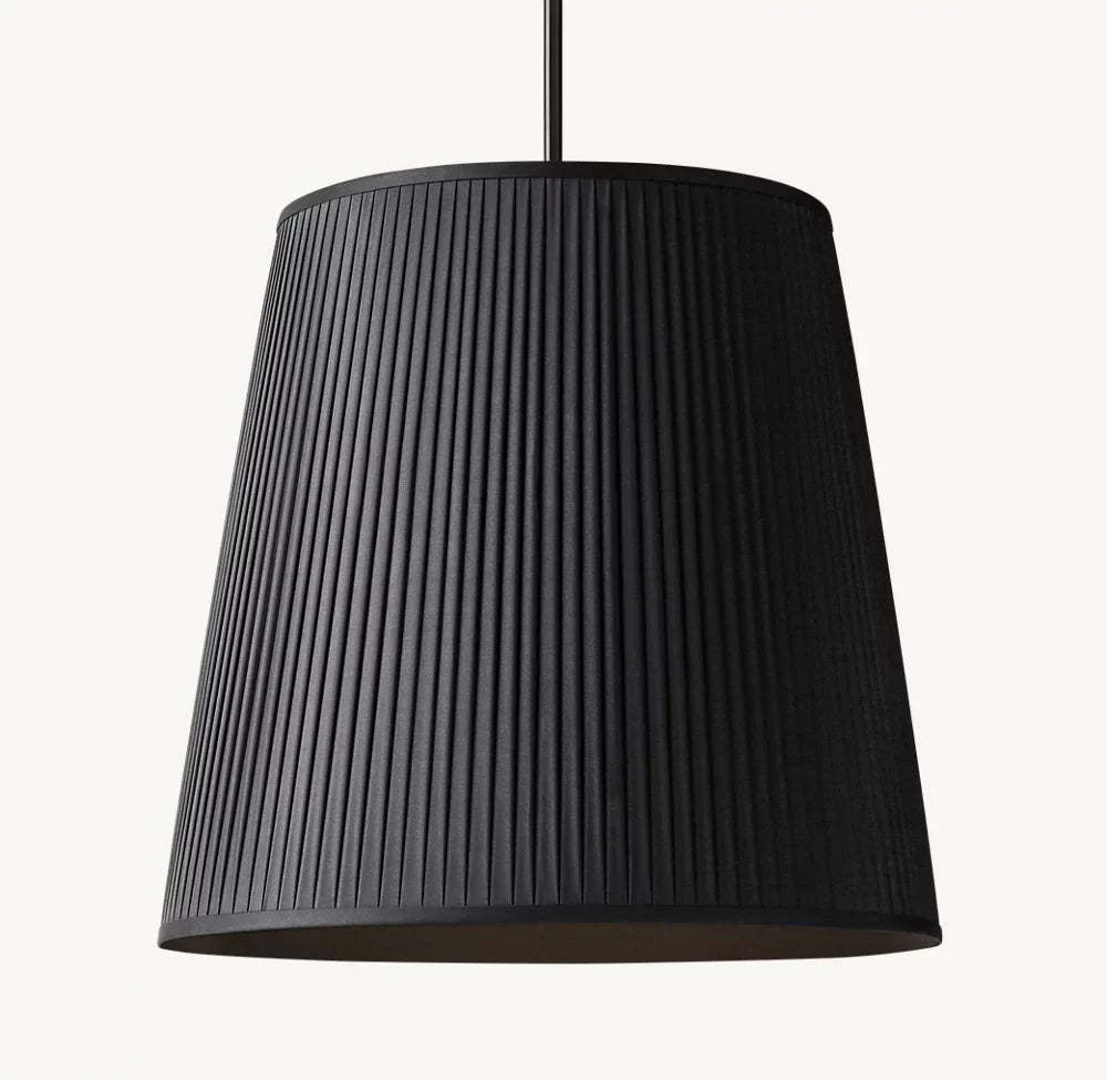 Reed Pleated Barrel Pendant Light