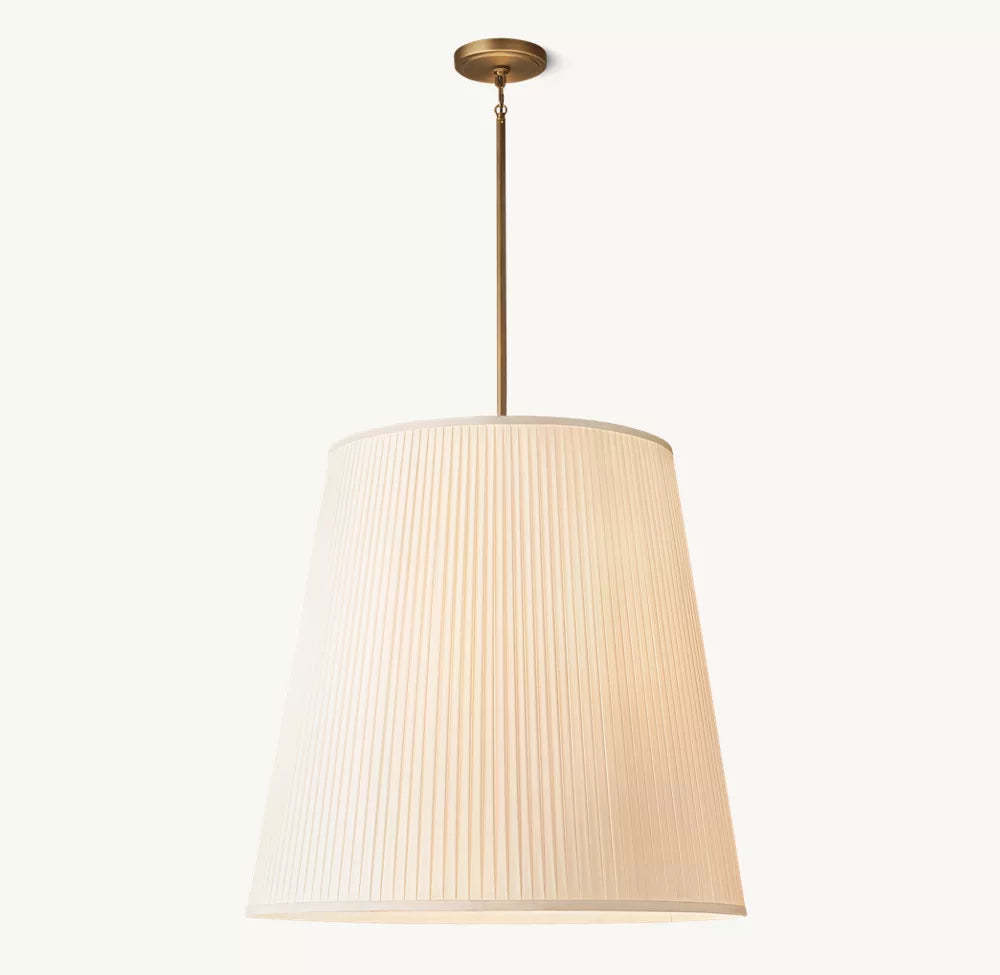 Reed Pleated Barrel Pendant Light