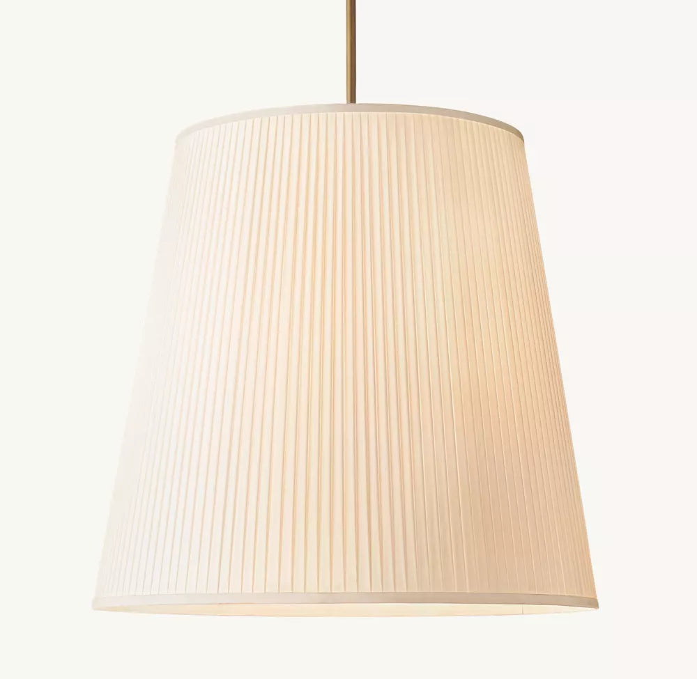 Reed Pleated Barrel Pendant Light