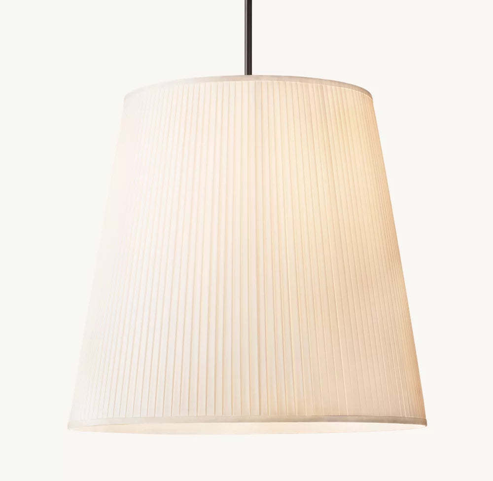 Reed Pleated Barrel Pendant Light