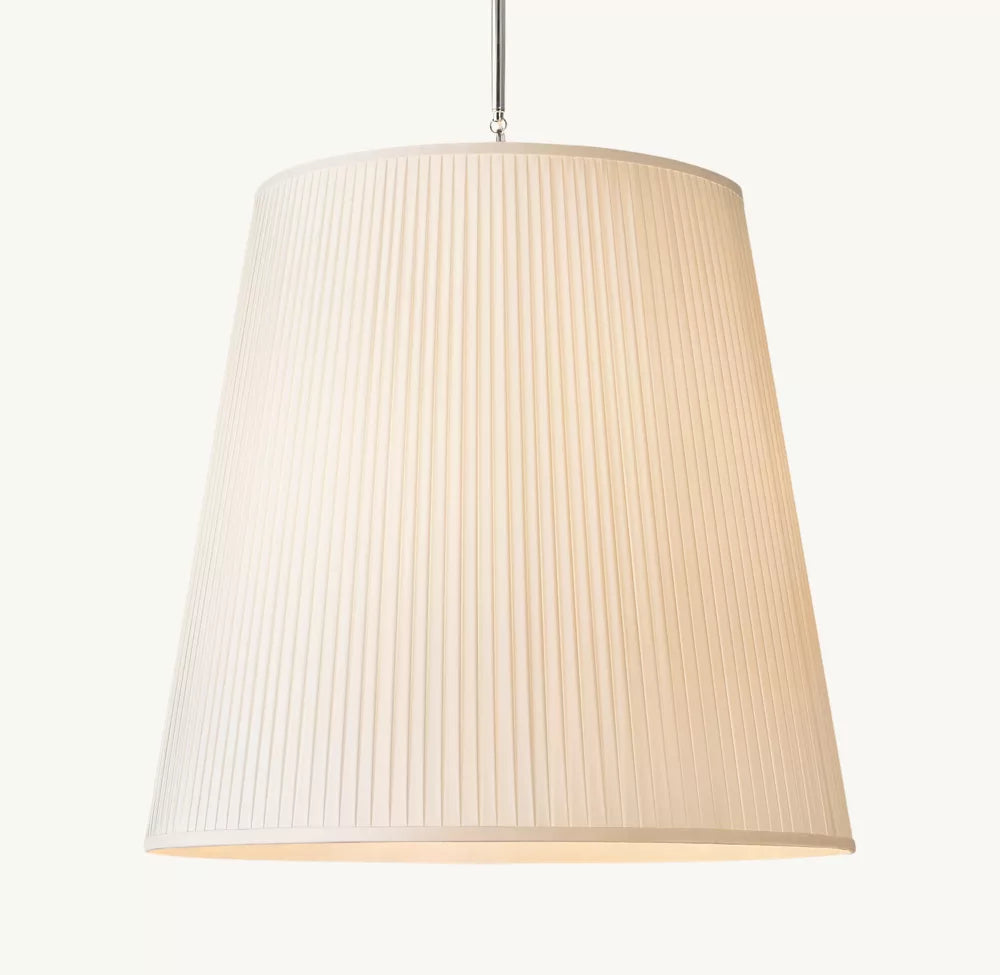 Reed Pleated Barrel Pendant Light