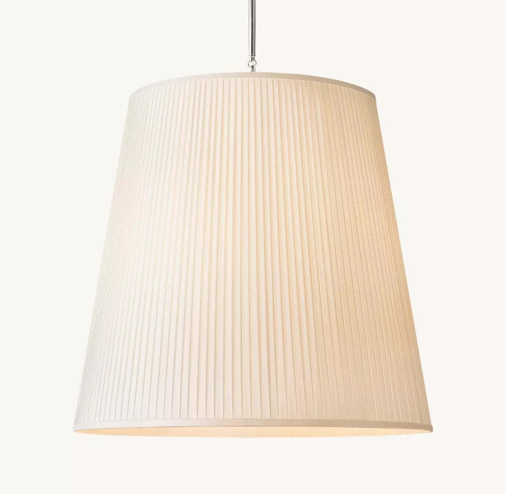 Reed Pleated Barrel Pendant Light