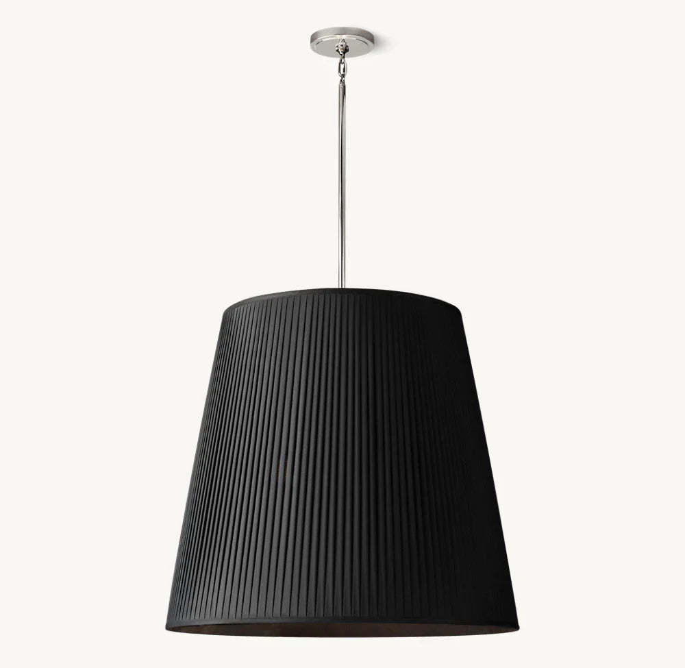 Reed Pleated Barrel Pendant Light