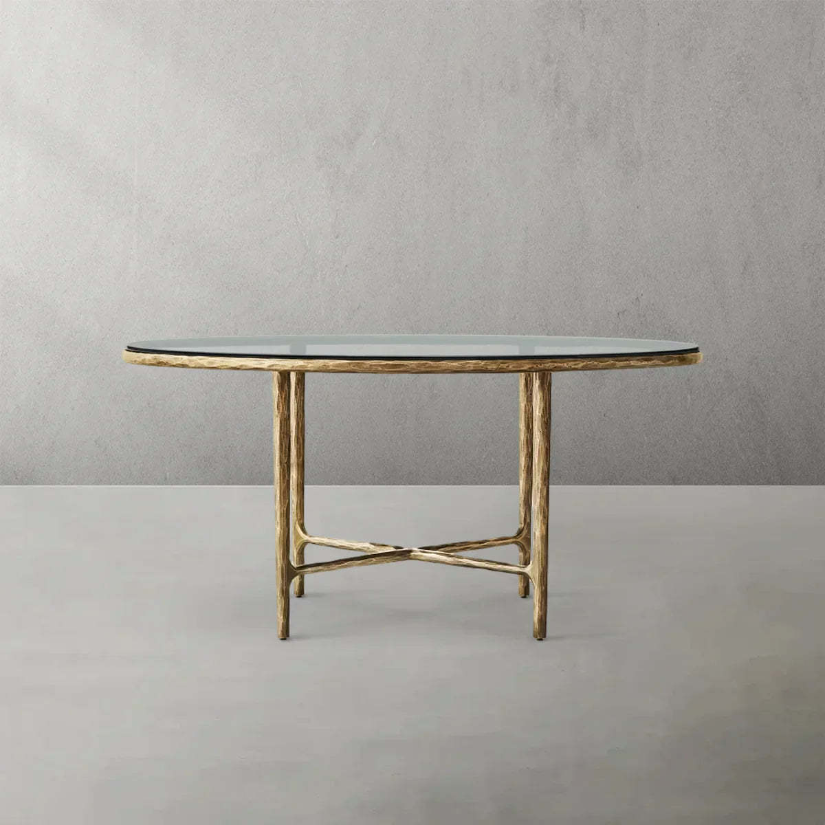 Thaddeus Glass Round Dining Table