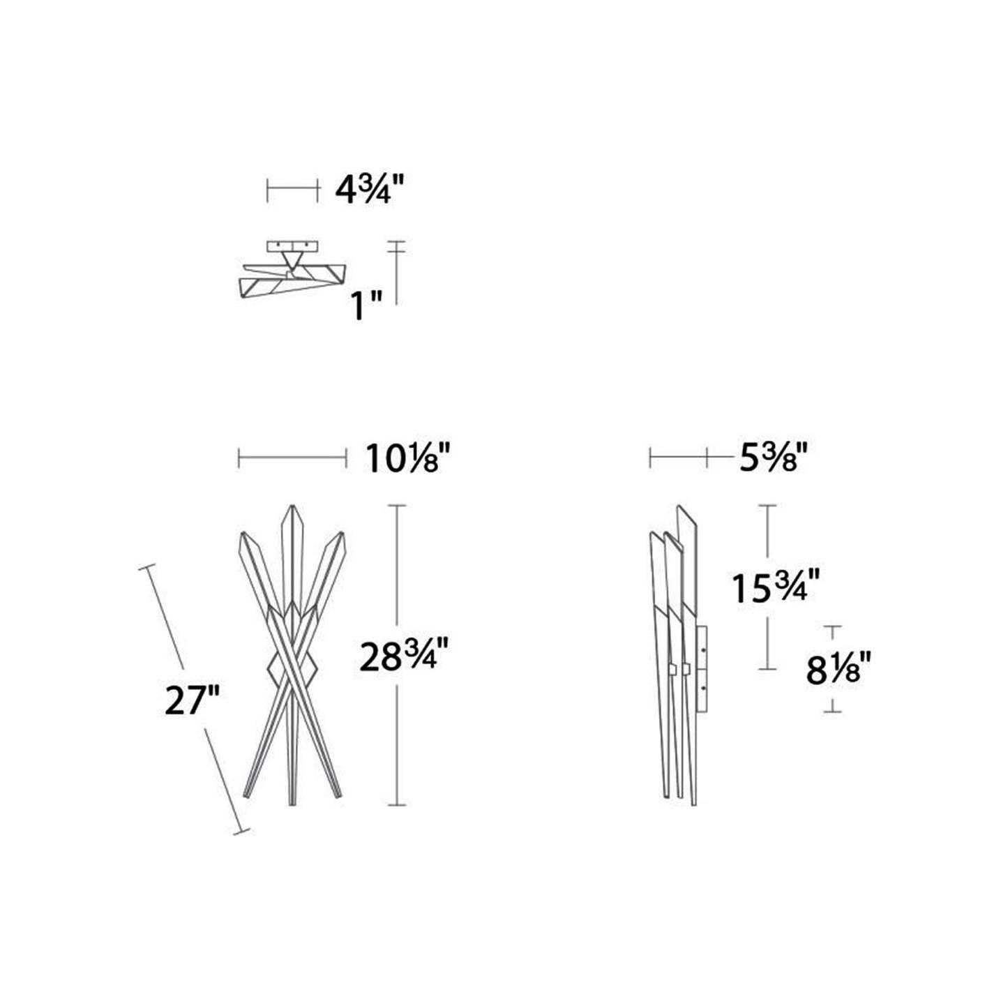 Solitude 3-Light LED Wall Light