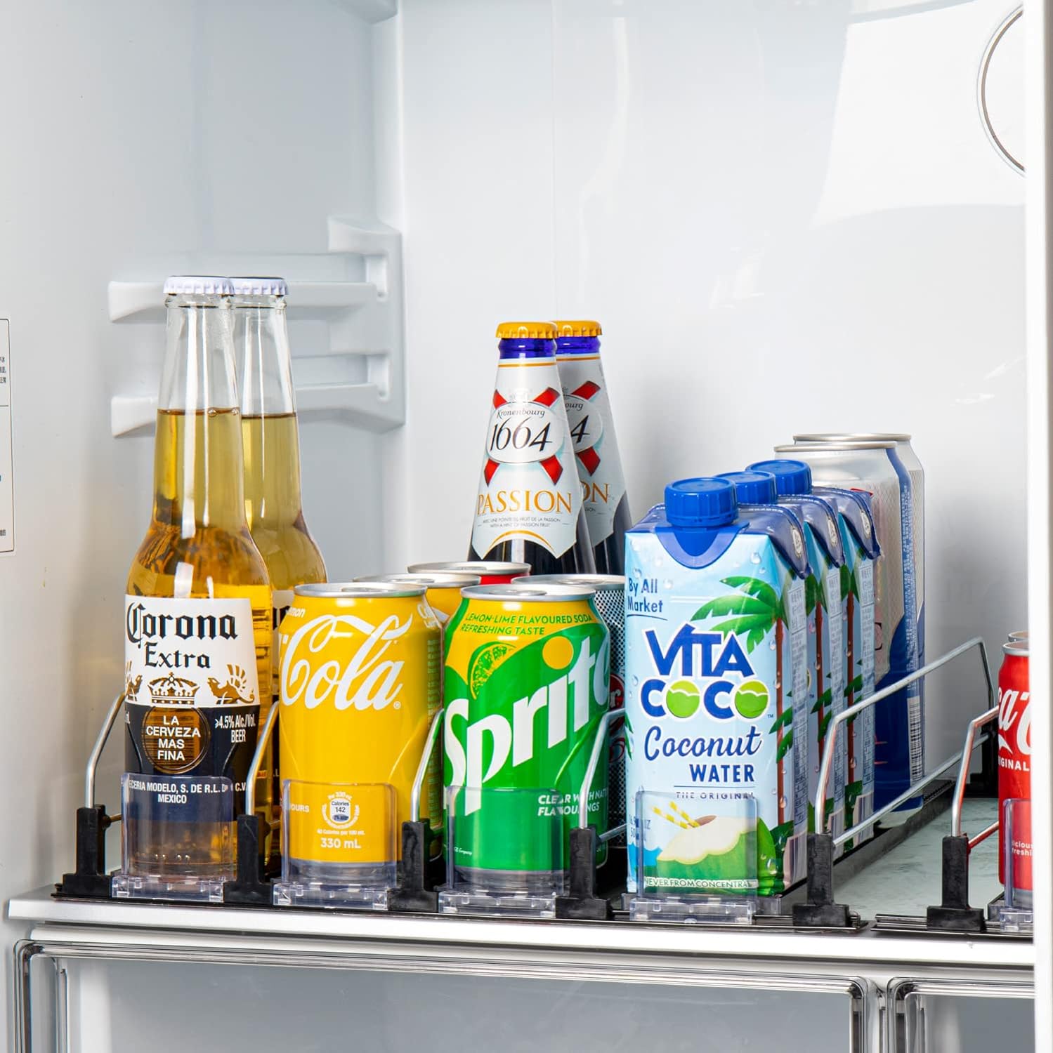 Baraiser Self-Pushing Soda Can Dispenser for Refrigerator