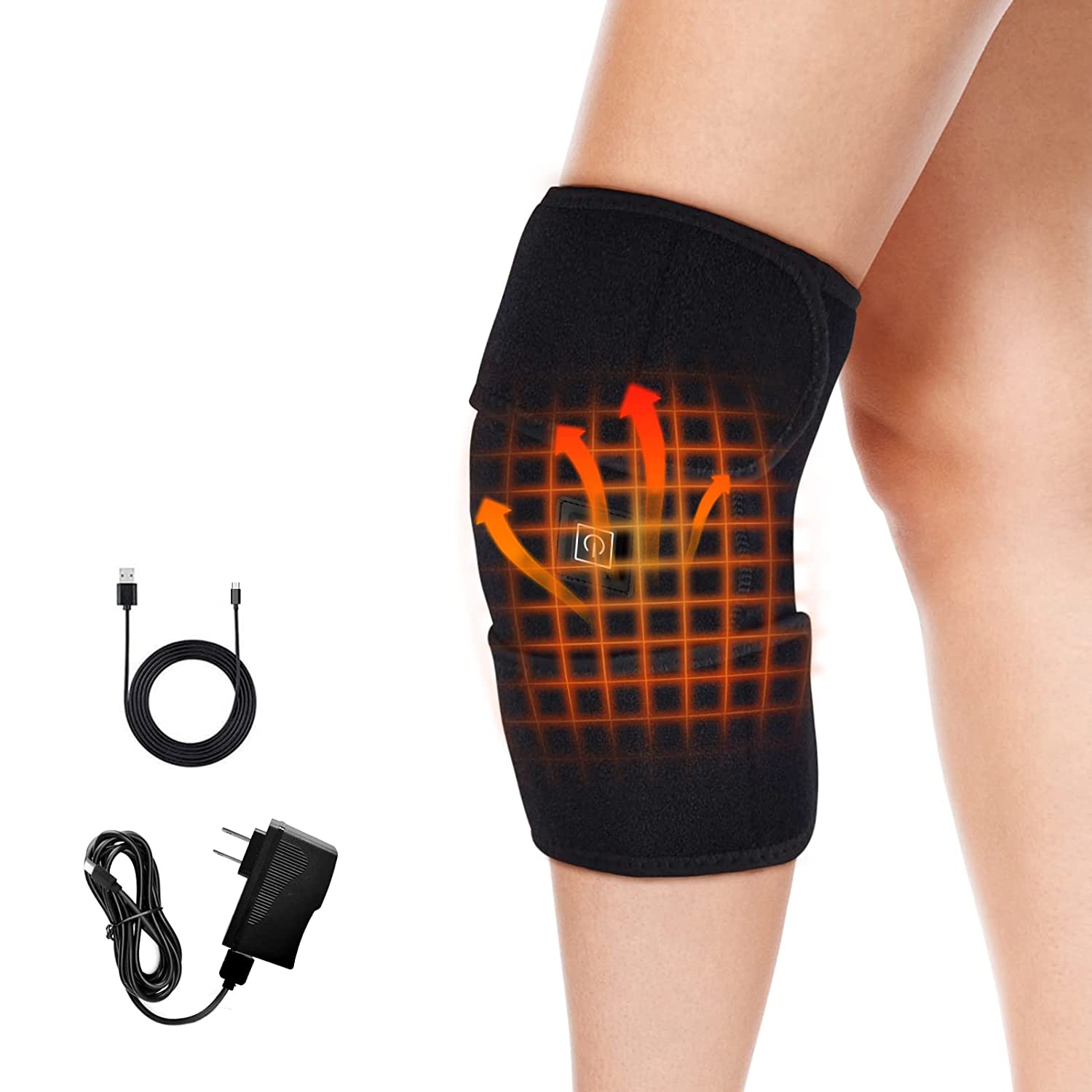 Knee Heating Pad, Heated Knee Brace With 3 Adjustable Temperature, Kne