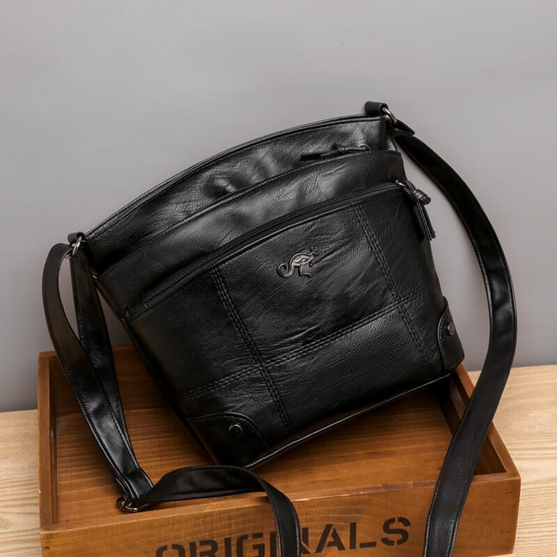 😍Best Sale 49% OFF💖Soft Leather Messenger Multi Pocket Large Capacity Shoulder Bag