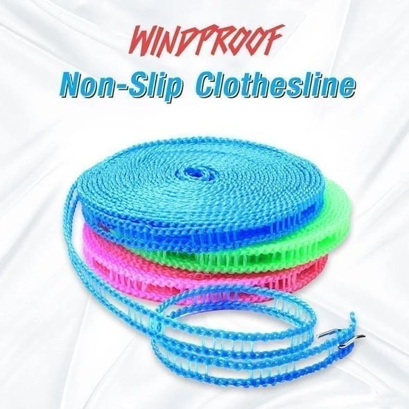 (🎉2023 NEW YEAR SALE-SAVE 48% OFF)Windproof Non-Slip Clothesline(32 ft) 🔥buy one get one free🔥