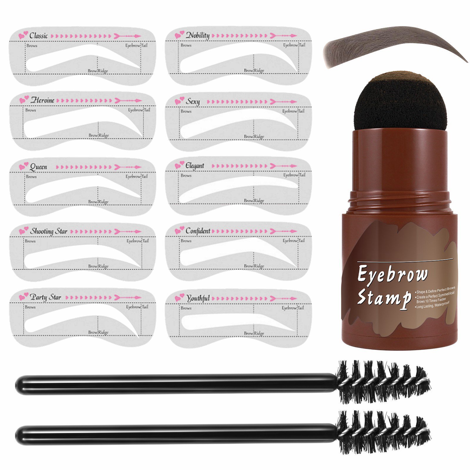 (🎁2024 New Year Hot Sale🎁)🔥 49% OFF-Perfect Brows Stencil & Stamp Kit