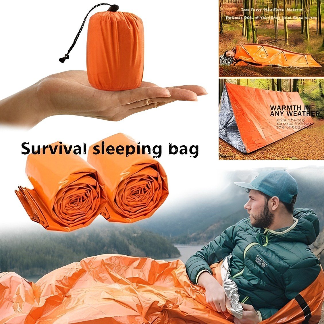 🔥Last day 49% off🔥Emergency Waterproof Sleeping Bag