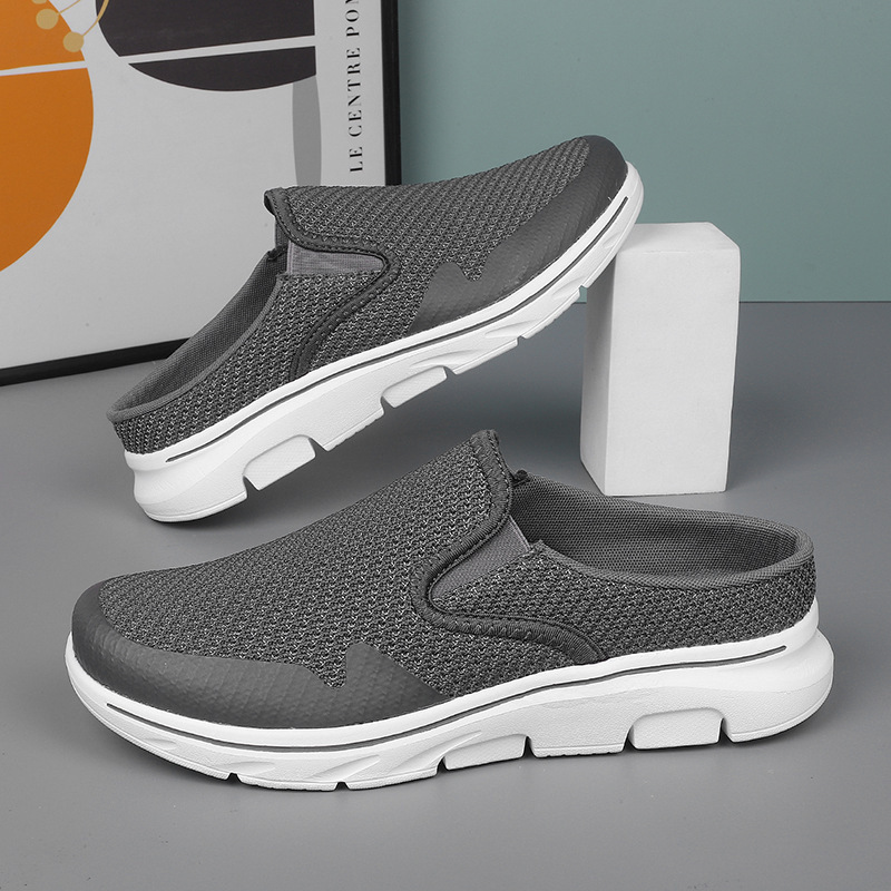 FLYKNIT MESH ULTRA-LIGHT AND COMFORTABLE HALF SLIPPERS