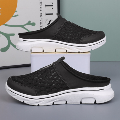 CASUAL BEACH BREATHABLE MESH HALF SLIPPERS