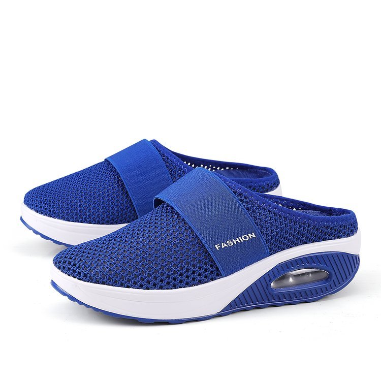 WOMEN'S BREATHABLE LIGHTWEIGHT AIR CUSHION SLIP-ON WALKING SLIPPERS