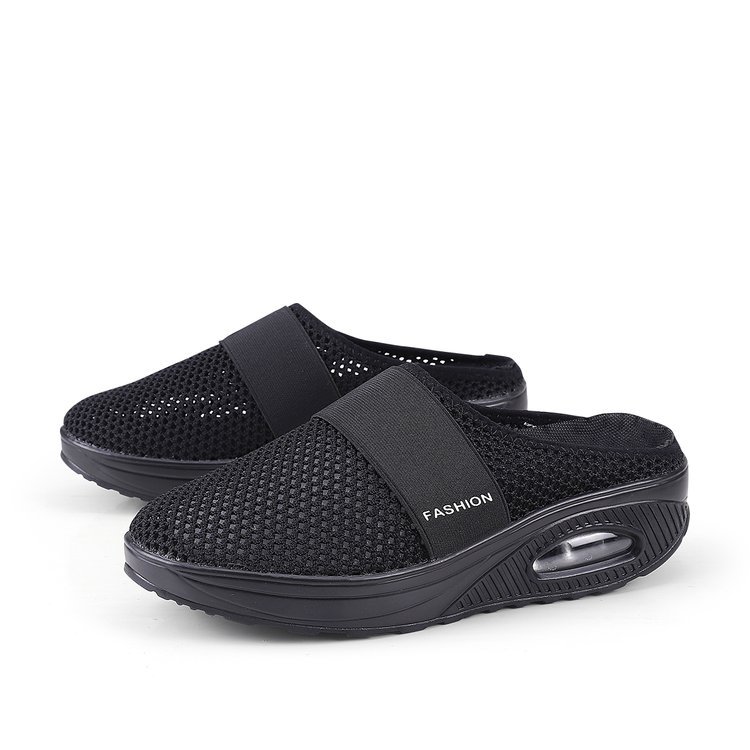 WOMEN'S BREATHABLE LIGHTWEIGHT AIR CUSHION SLIP-ON WALKING SLIPPERS