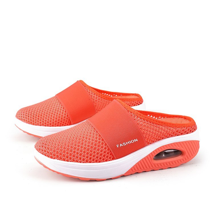 WOMEN'S BREATHABLE LIGHTWEIGHT AIR CUSHION SLIP-ON WALKING SLIPPERS