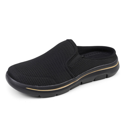 MEN'S MESH SOFT SOLE BREATHABLE CASUAL HALF SLIPPERS