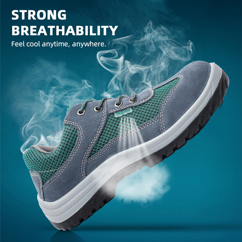 SUMMER BREATHABLE LABOR PROTECTION SHOES ANTI-SMASH AND ANTI-PUNCTURE