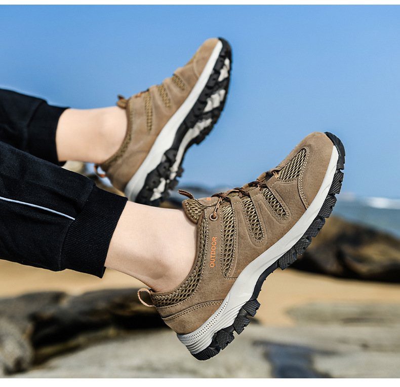 MESH BREATHABLE OUTDOOR SOFT SOLE LIGHTWEIGHT MEN'S SHOES
