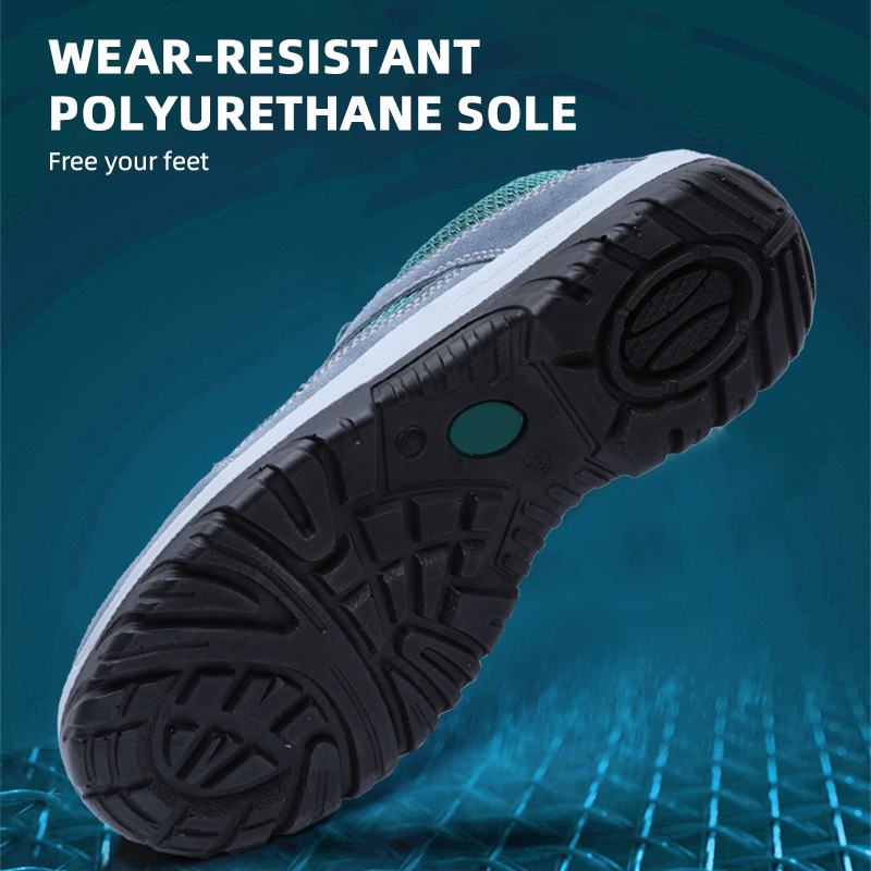 SUMMER BREATHABLE LABOR PROTECTION SHOES ANTI-SMASH AND ANTI-PUNCTURE