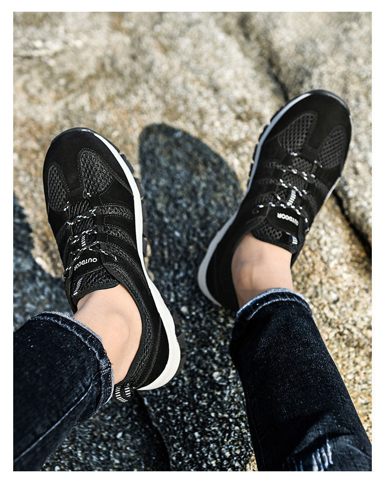 MESH BREATHABLE OUTDOOR SOFT SOLE LIGHTWEIGHT MEN'S SHOES