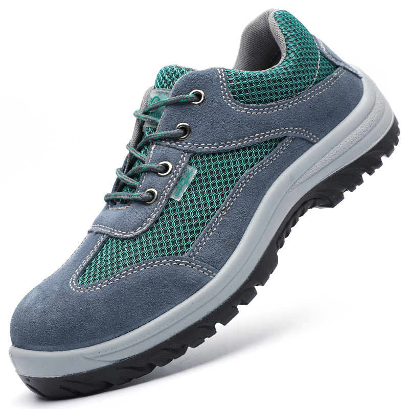 SUMMER BREATHABLE LABOR PROTECTION SHOES ANTI-SMASH AND ANTI-PUNCTURE