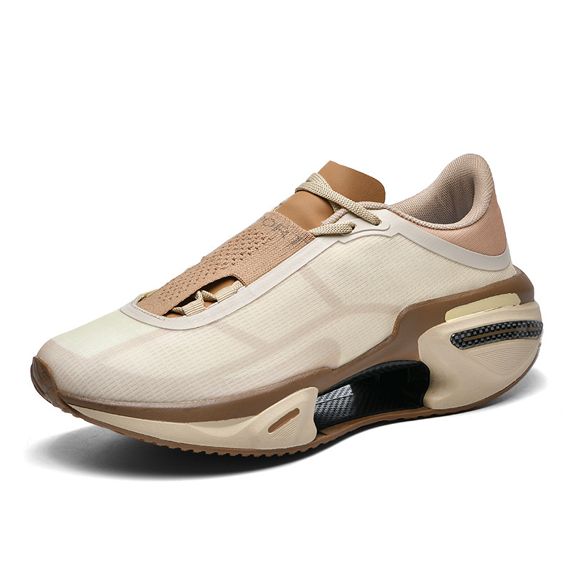 COMFORTABLE CARBON PLATE THICK-SOLED BREATHABLE SPORTS SHOES
