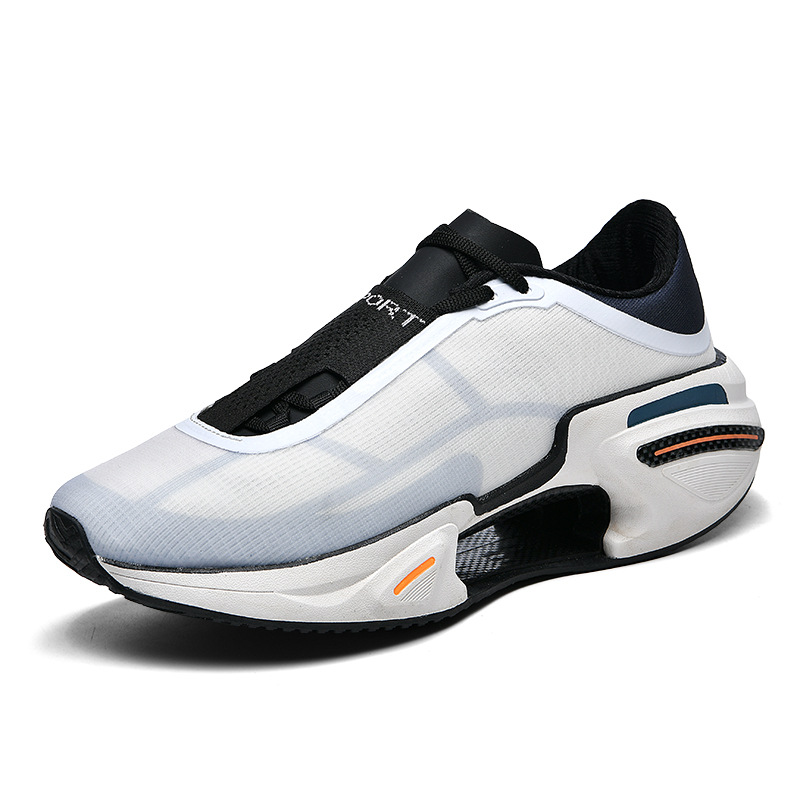 COMFORTABLE CARBON PLATE THICK-SOLED BREATHABLE SPORTS SHOES