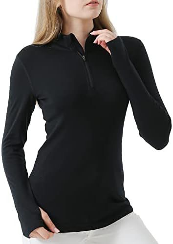 Catalysly Merino Wool Women's Short Sleeve Base Layer, Outdoor Odor Re