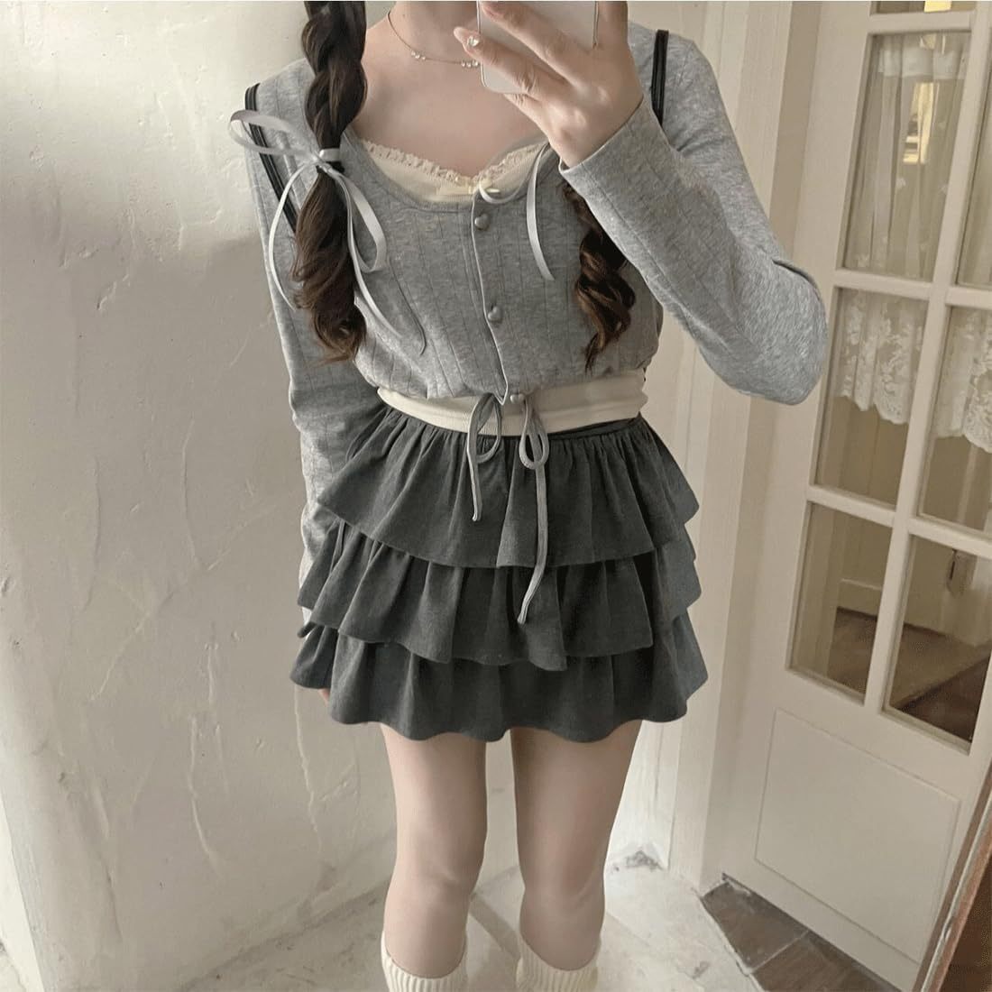 Catalysly Women's Harajuku Lolita Style Pastel Gothic Kawaii Fashion E