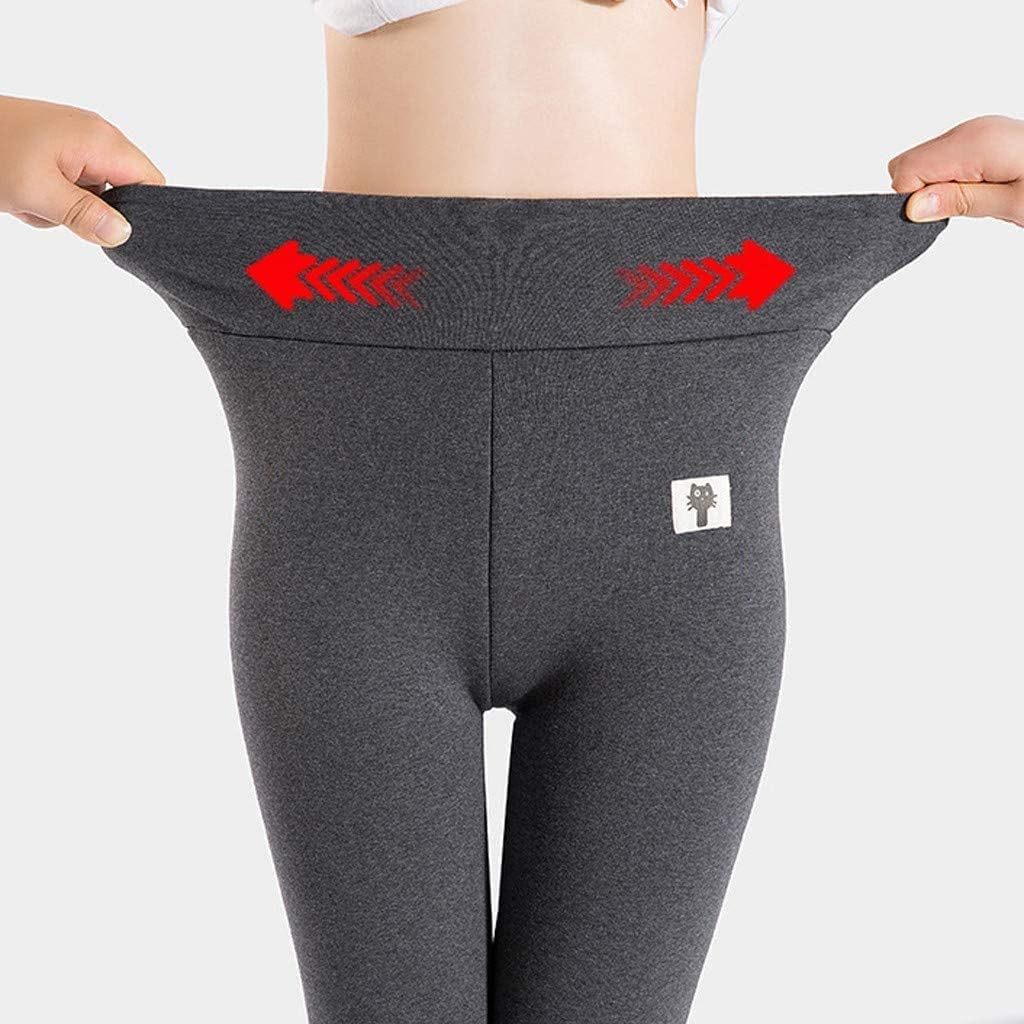 Catalysly Women's Super Thick Cashmere Thermal Leggings - Wool-lined Skinny Pants