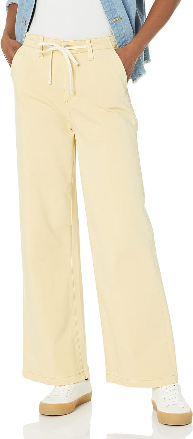 Catalysly Women's High-Waisted Wide-Leg Cropped Pants