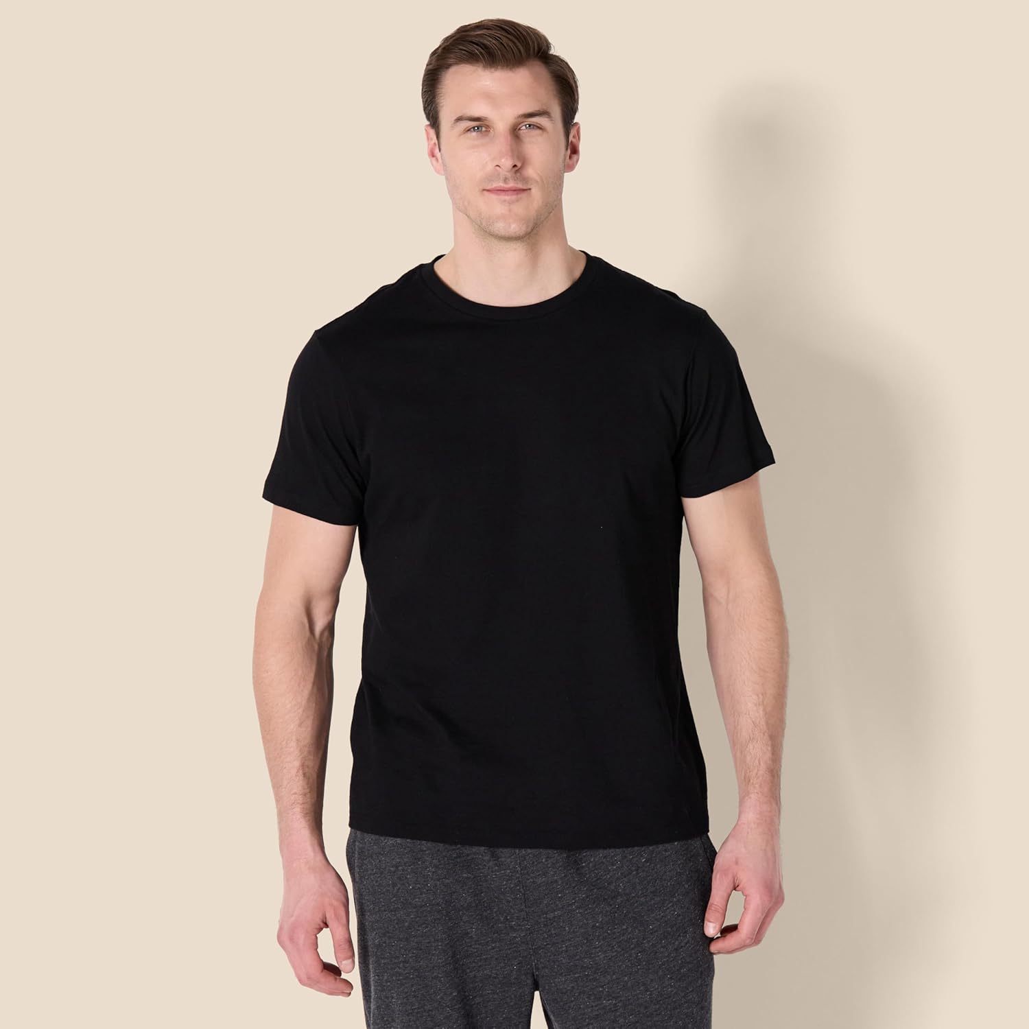  Essentials Men's Crew Neck T-Shirts. Pack of 6. Versatile Basics.