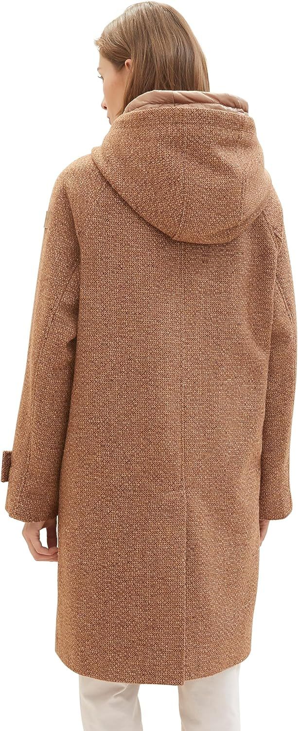 Catalysly Ladies' Coat with Topstitching and Hood