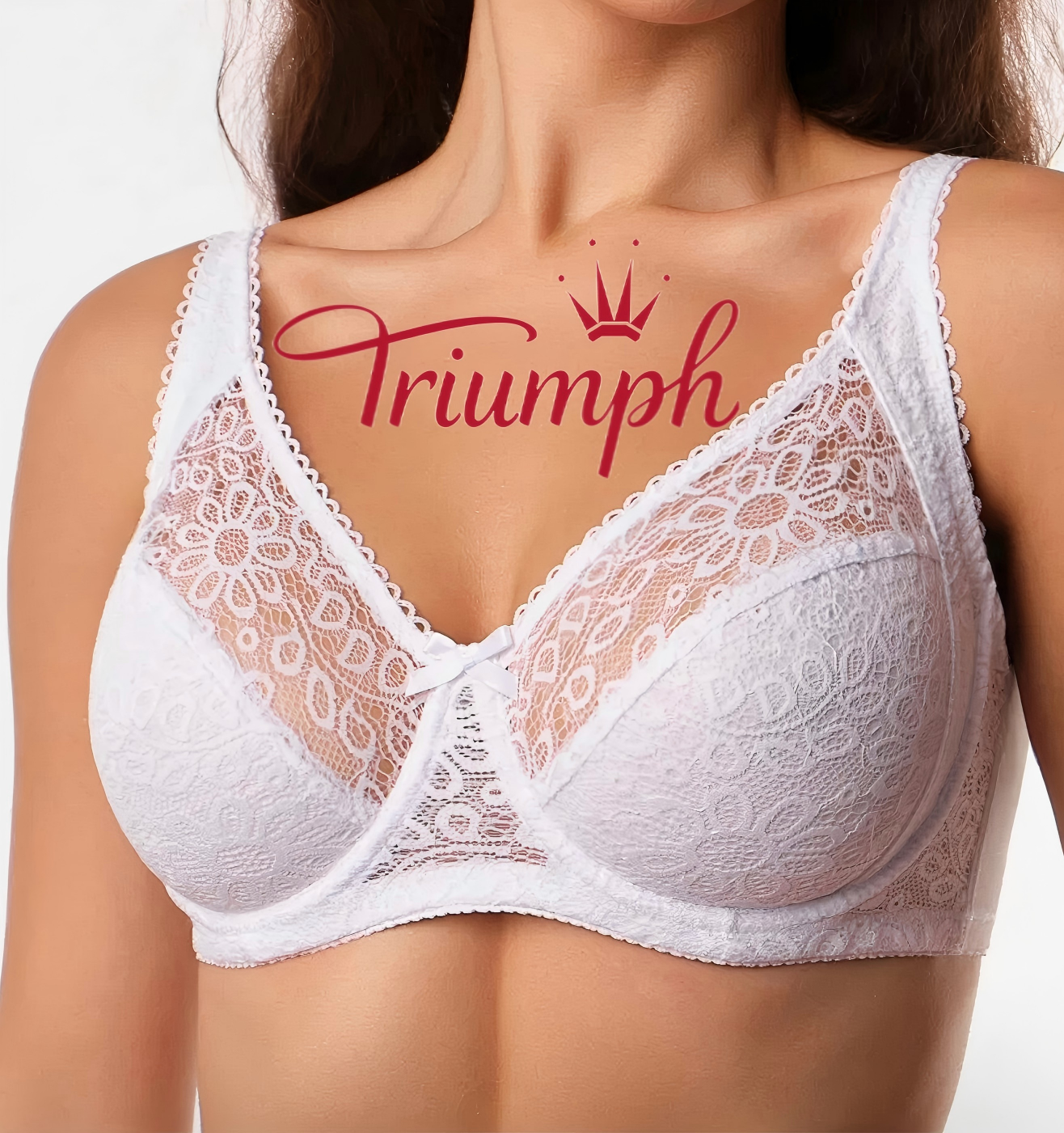 👙TRIUMPH – [3 piese.]🔥50% REDUCERE lenjerie intimă sexy din dantelă mărimi mari