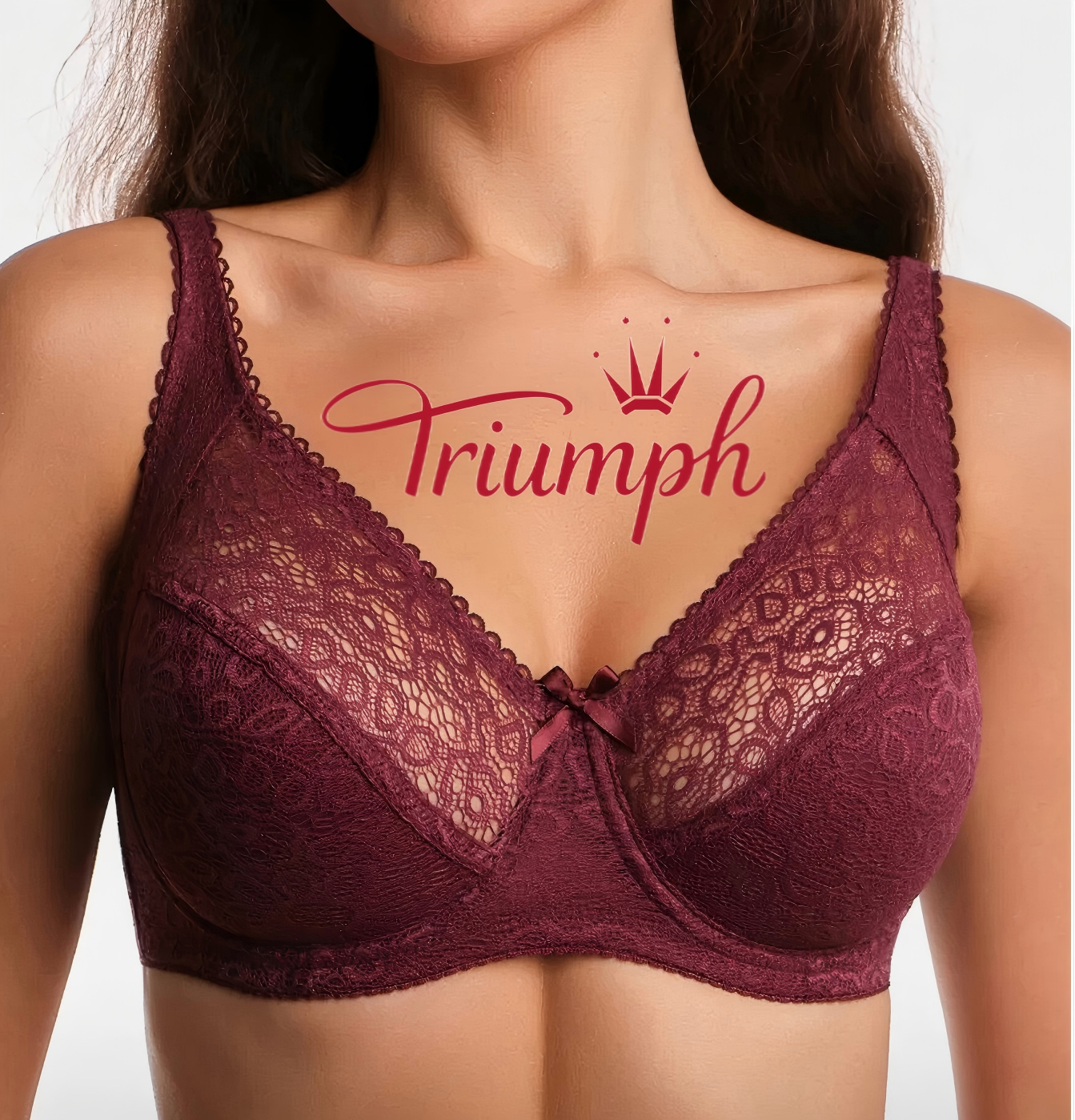 👙TRIUMPH – [3 piese.]🔥50% REDUCERE lenjerie intimă sexy din dantelă mărimi mari