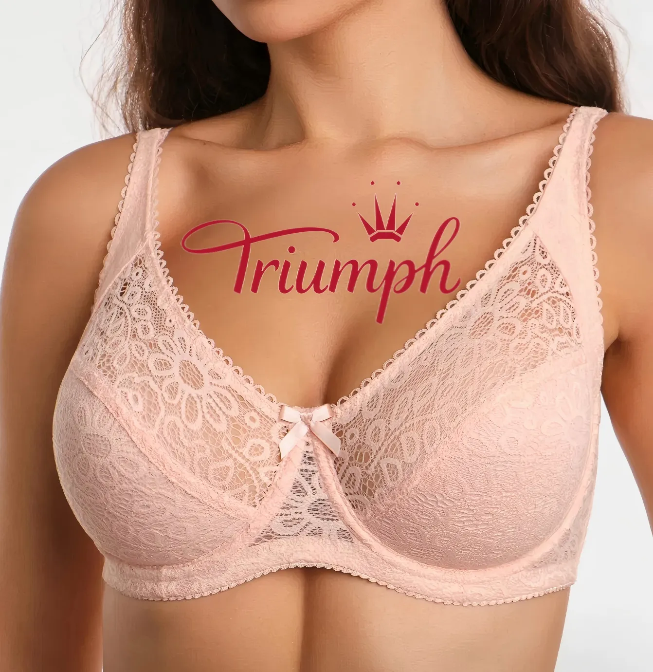 👙TRIUMPH – [3 piese.]🔥50% REDUCERE lenjerie intimă sexy din dantelă mărimi mari