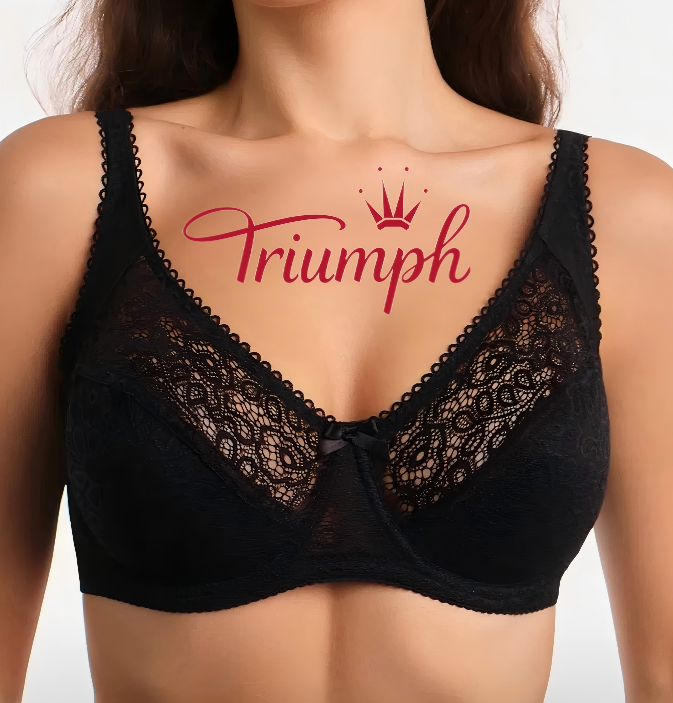 👙TRIUMPH – [3 piese.]🔥50% REDUCERE lenjerie intimă sexy din dantelă mărimi mari